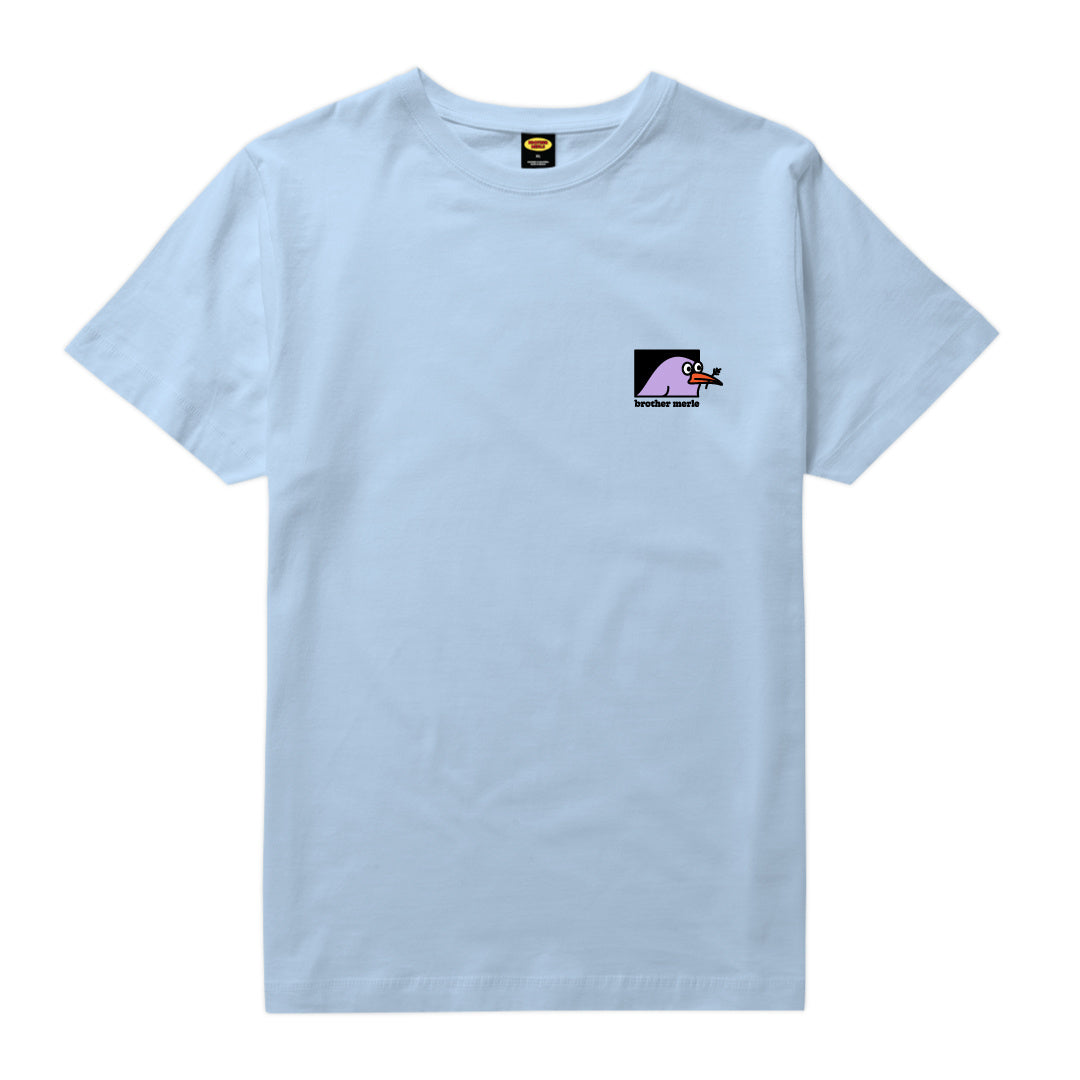 Bird Logo T-Shirt - Light Blue