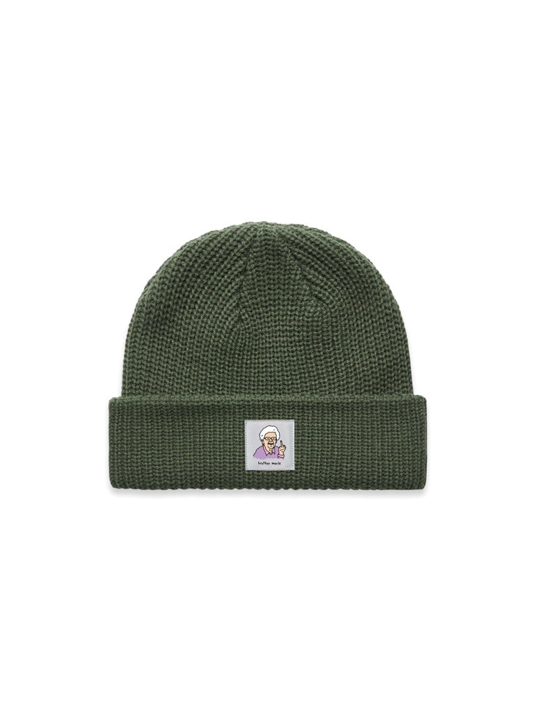 Betty Cuffed Beanie - Alpine Green