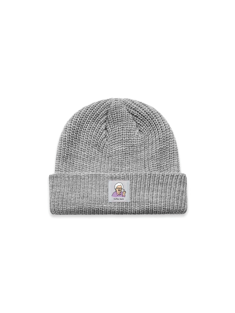 Betty Cuffed Beanie - Gun Metal Heather