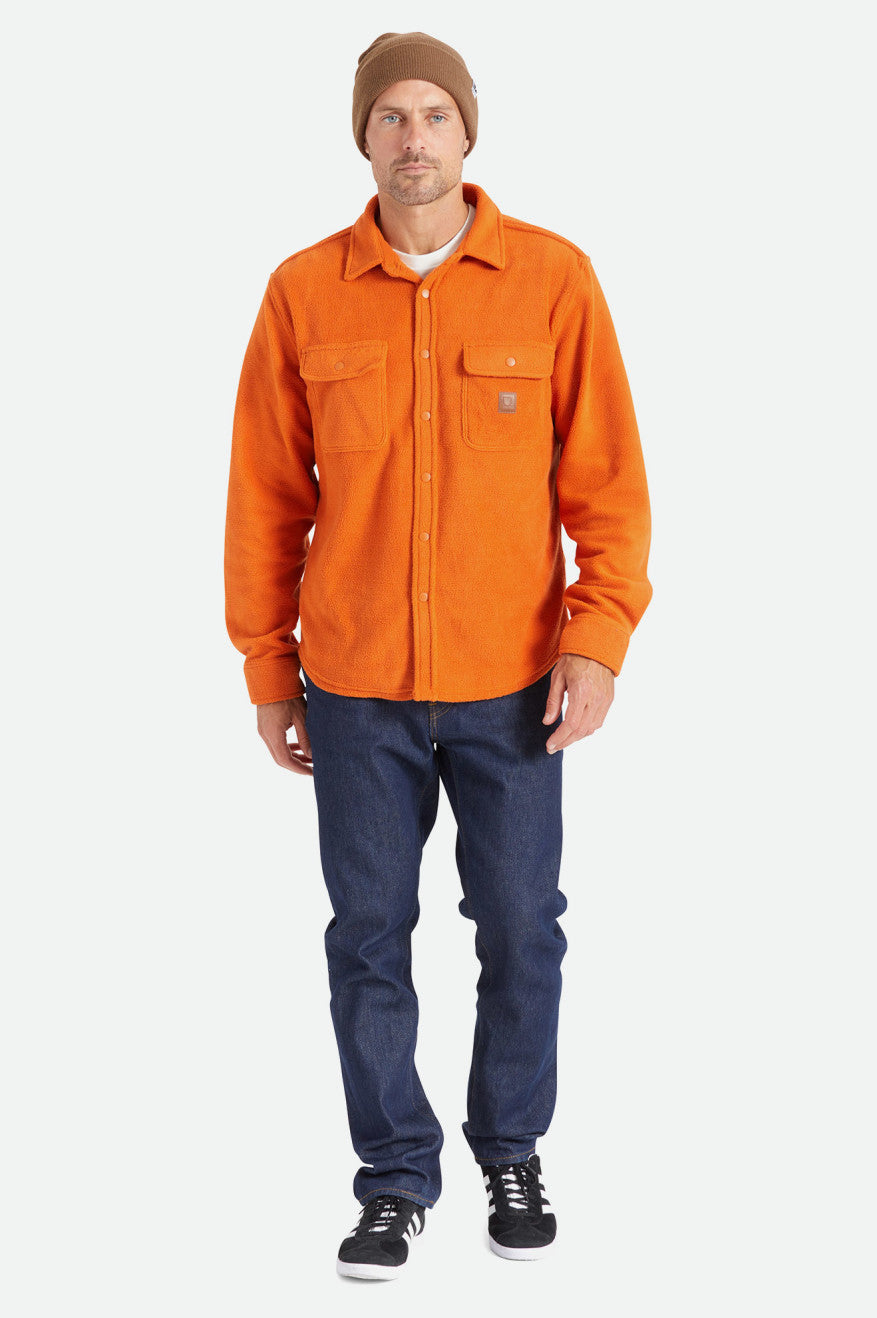 Bowery L/S Arctic Stretch Fleece - Burnt Orange