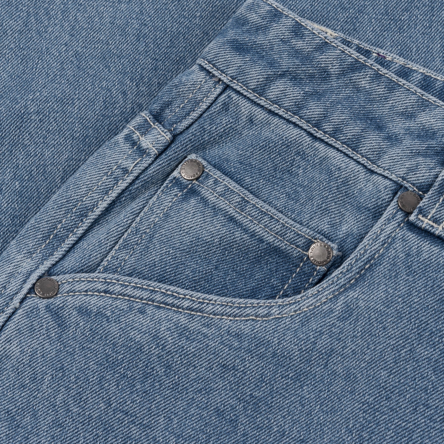 Baggy Denim Pants - Blue Washed