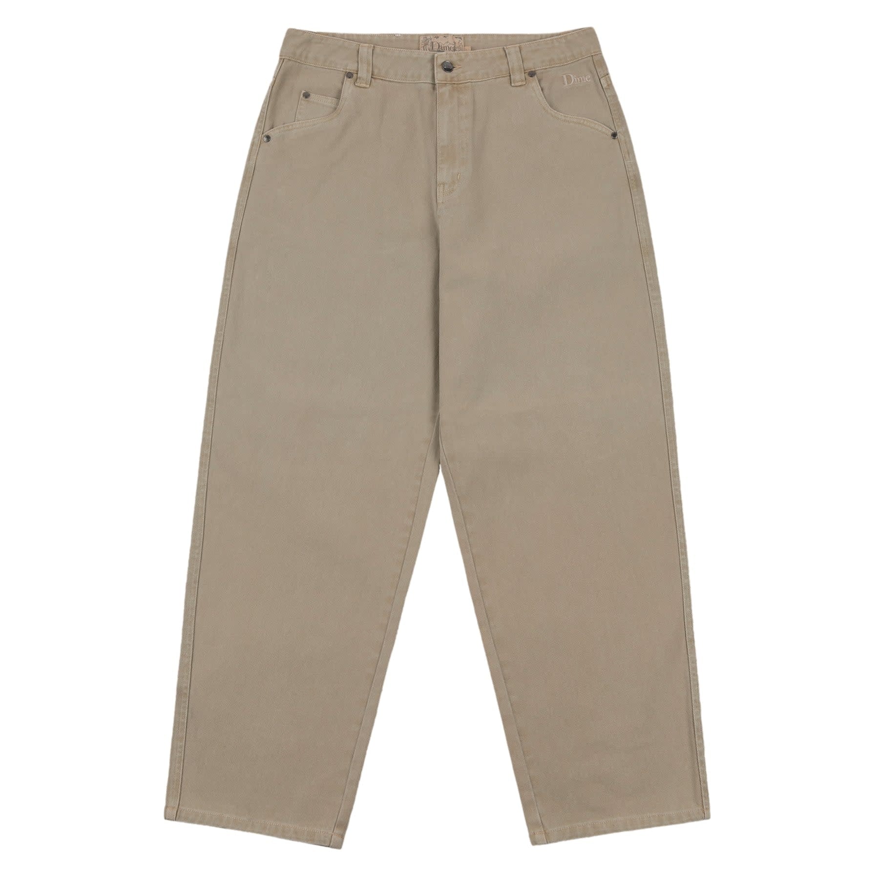 Baggy Denim Pants - Khaki