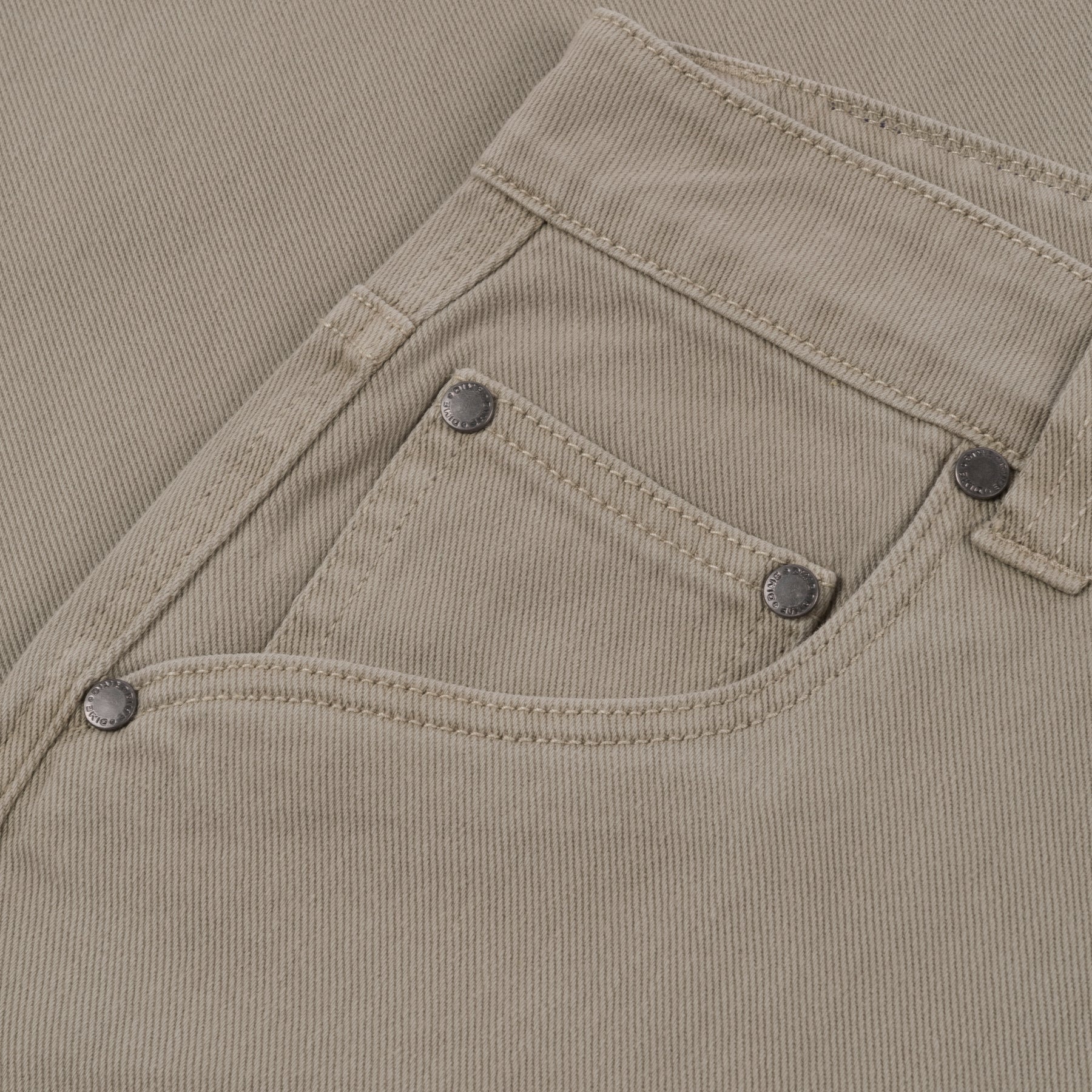 Baggy Denim Pants - Khaki