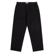 Relaxed Denim Pants - Black Washed