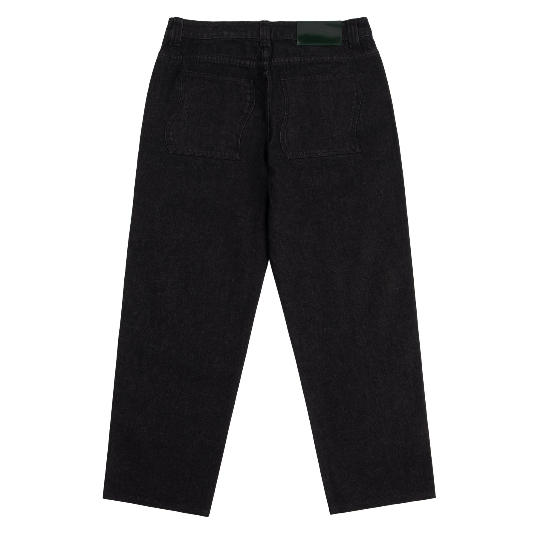 Relaxed Denim Pants - Black Washed