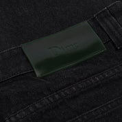 Relaxed Denim Pants - Black Washed