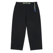 Belted Twill Pants - Dark Charcoal