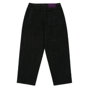 Pantalon ample classique en velours côtelé - Noir