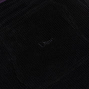 Pantalon ample classique en velours côtelé - Noir