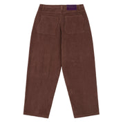 Pantalon ample classique en velours côtelé - Marron