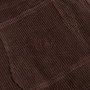 Pantalon ample classique en velours côtelé - Marron