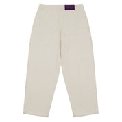 Pantalon ample classique en velours côtelé - Crème