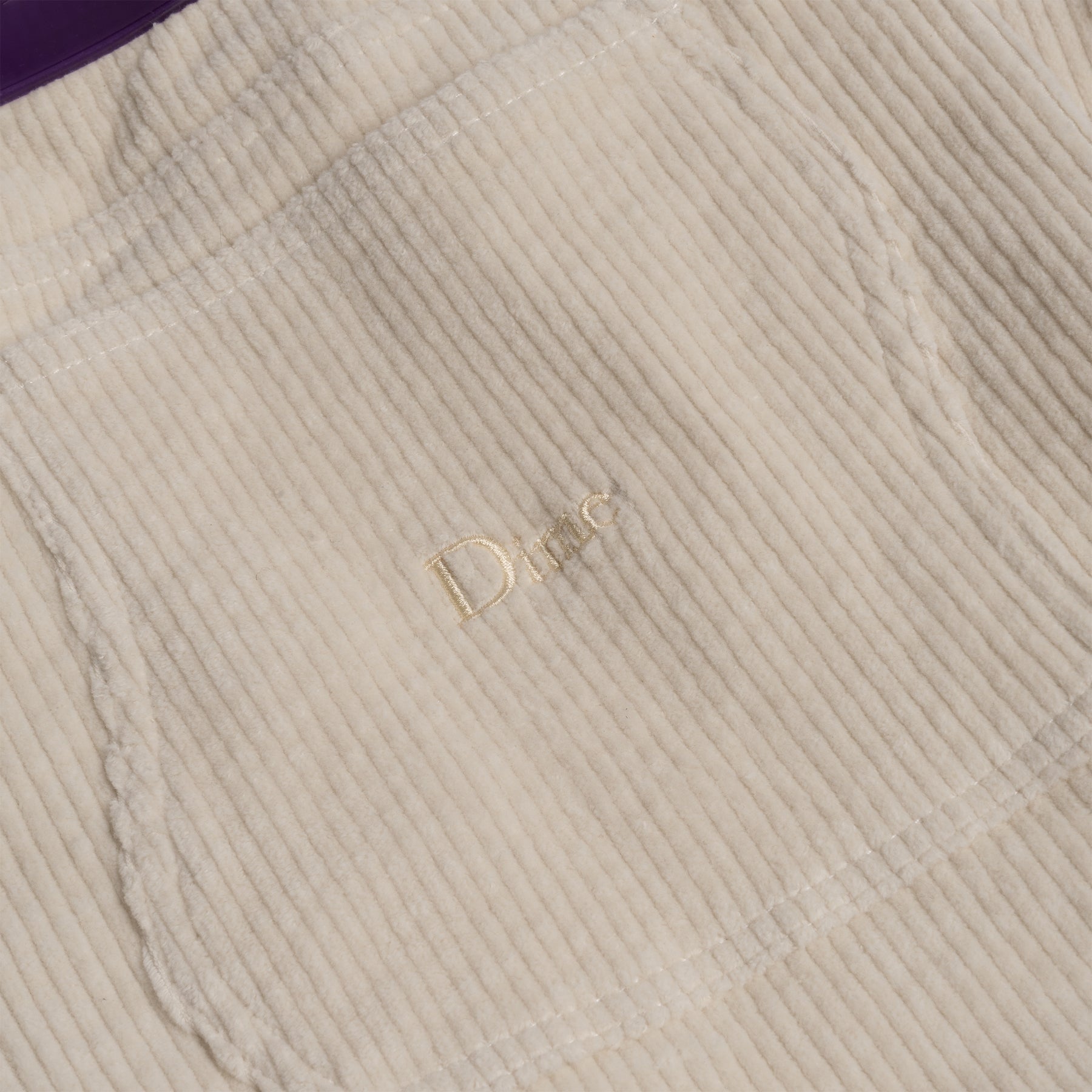 Pantalon ample classique en velours côtelé - Crème