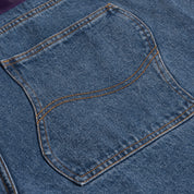 Pantalon en denim baggy classique - Délavé indigo