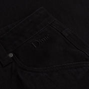 Classic Relaxed Denim Pants - Black