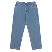 Classic Relaxed Denim Pants - Blue Washed