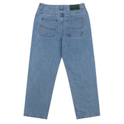 Classic Relaxed Denim Pants - Blue Washed