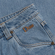 Classic Relaxed Denim Pants - Blue Washed