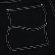 Classic Baggy Denim Pants - Black