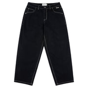 Classic Baggy Denim Pants - Black