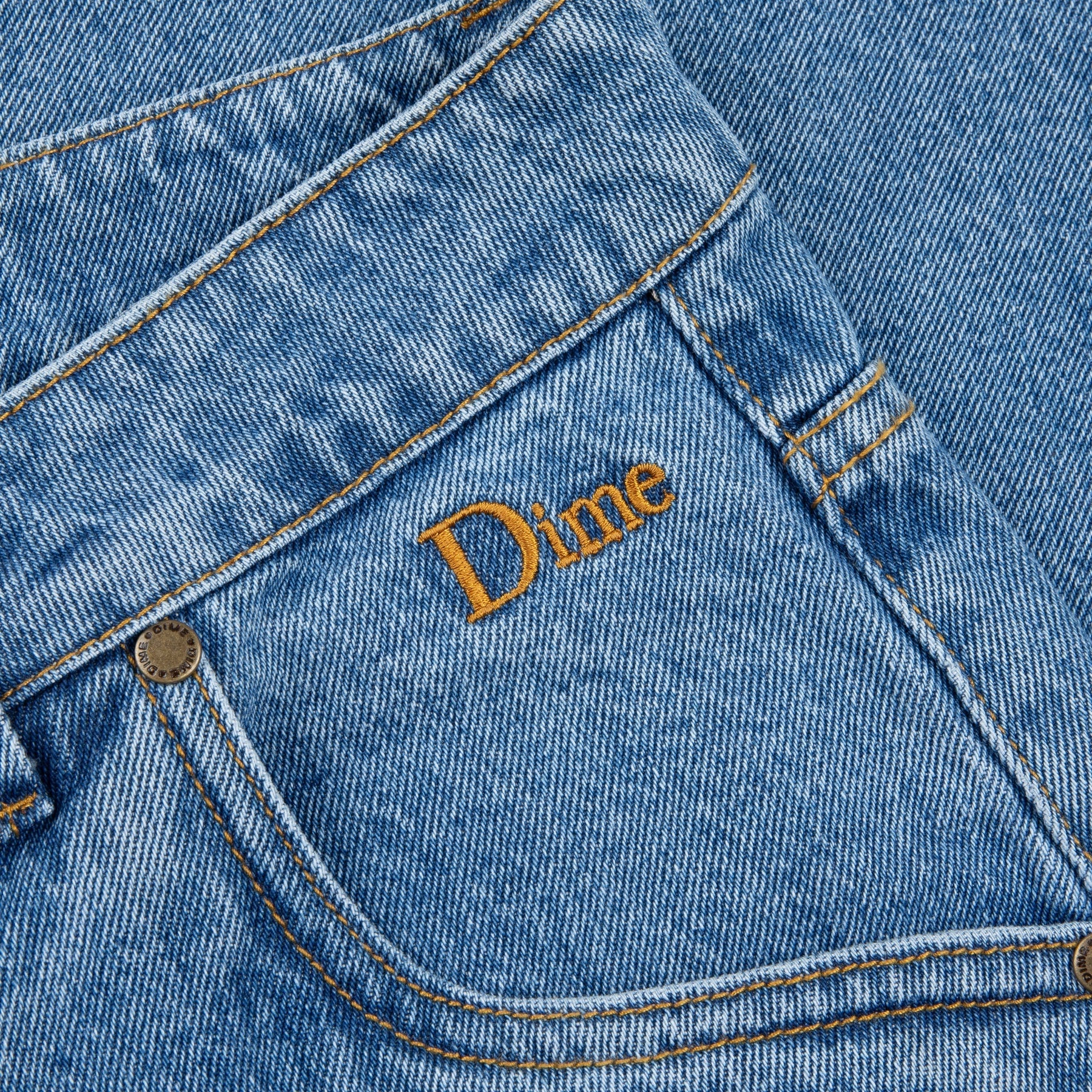 Classic Baggy Denim Pants - Indigo Washed