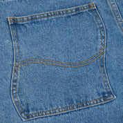 Classic Baggy Denim Pants - Indigo Washed