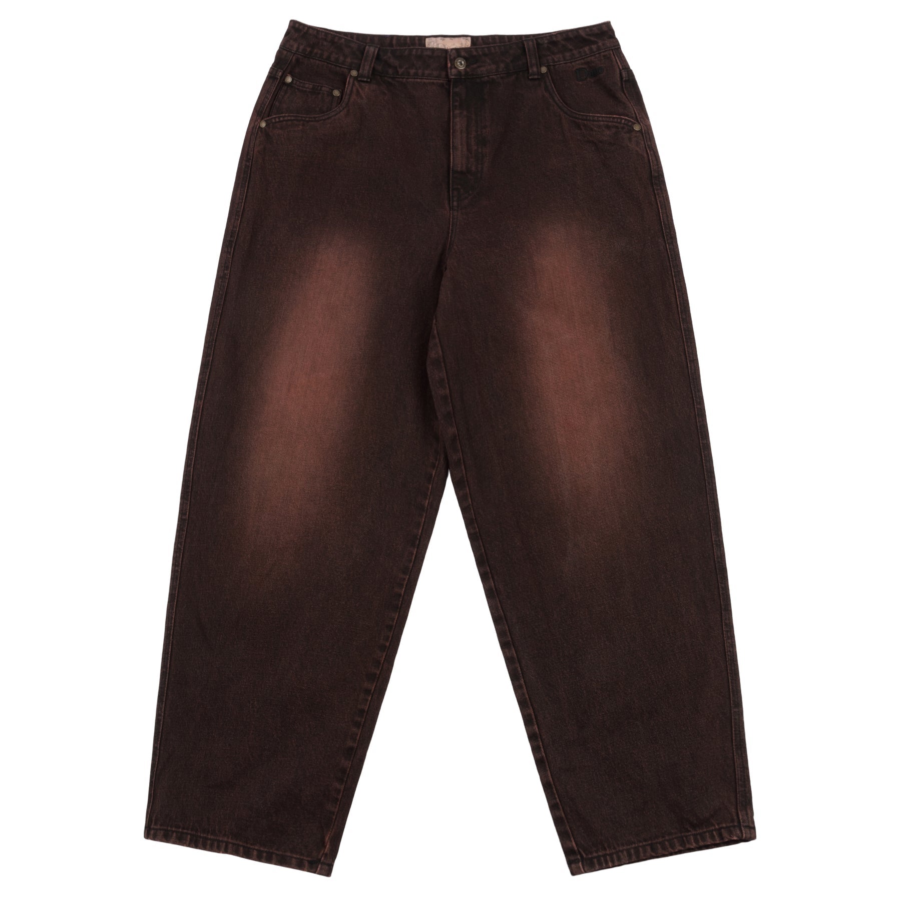 Classic Baggy Denim Pants - Sandblasted Copper