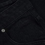 Classic Relaxed Denim Pants - Black