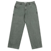 Classic Relaxed Denim Pants - Faded Green