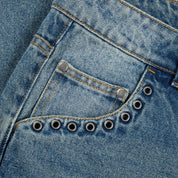 Classic Relaxed Denim Pants - Sandblasted Indigo