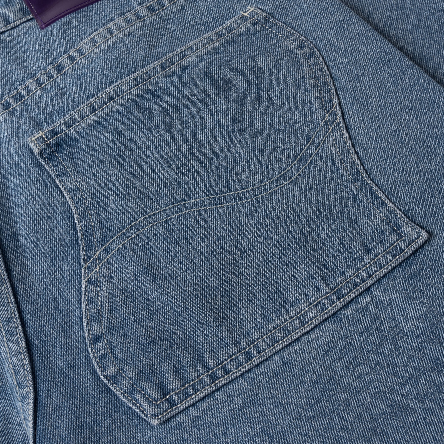 Pantalon en jean baggy classique - Délavé bleu