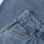 Pantalon en jean baggy classique - Délavé bleu