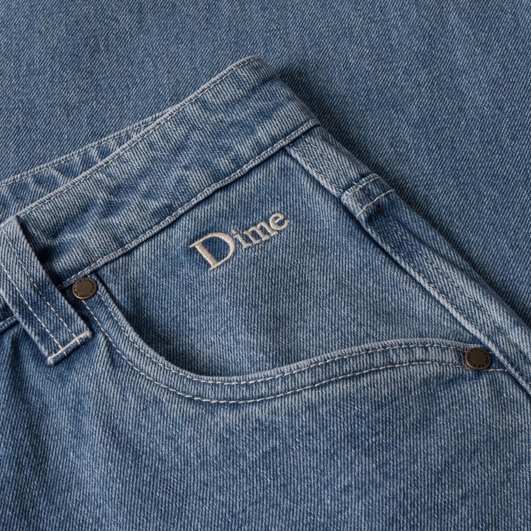 Pantalon en jean baggy classique - Délavé bleu