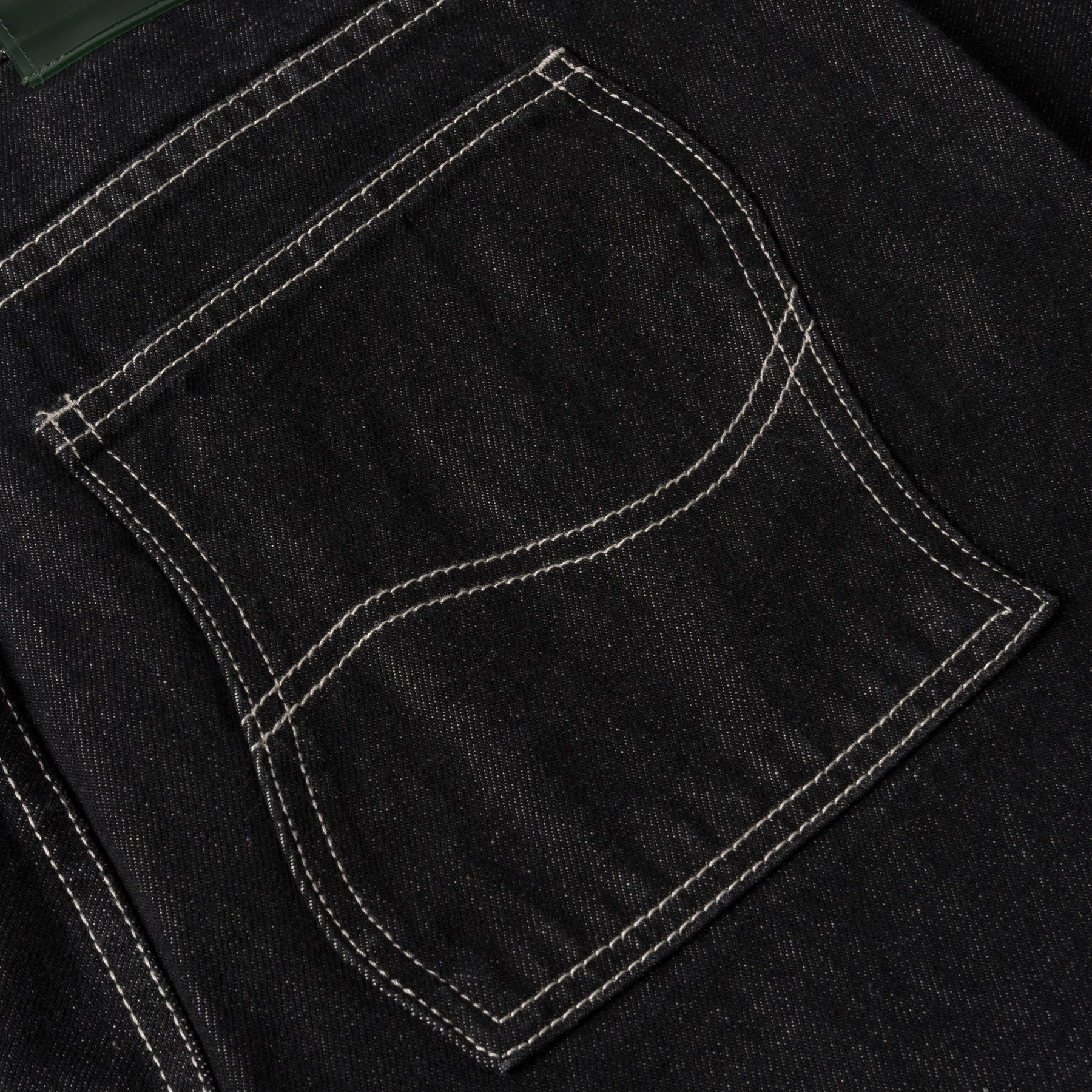 Classic Relaxed Denim Pants - Black Washed