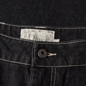 Classic Relaxed Denim Pants - Black Washed