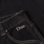 Classic Relaxed Denim Pants - Black Washed