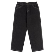 Classic Relaxed Denim Pants - Black Washed