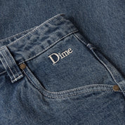 Classic Relaxed Denim Pants - Stone Washed