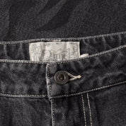 Pantalon en jean décontracté Flamepuzz - Noir délavé