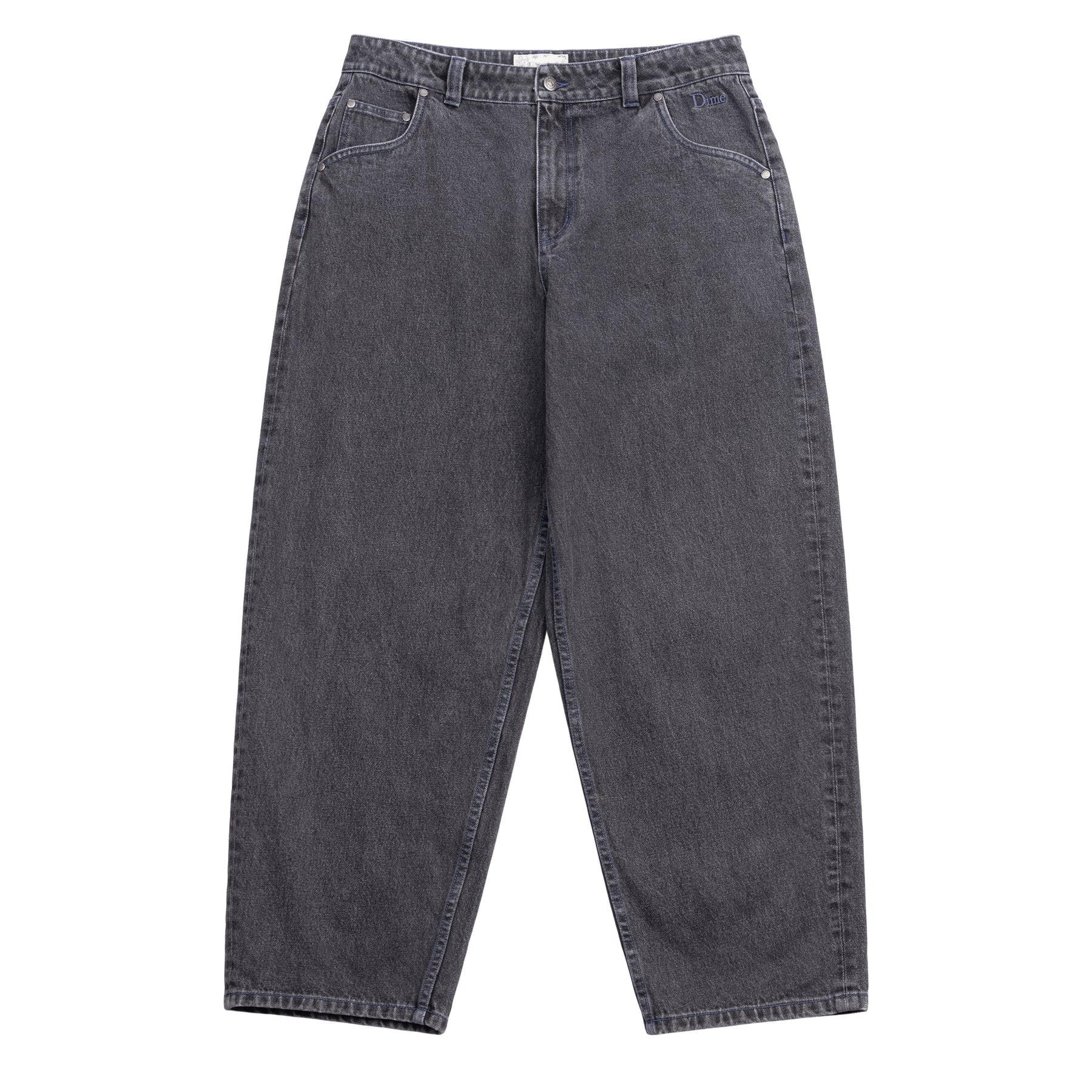 Pantalon en jean baggy classique - Noir délavé