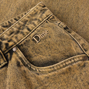 Classic Baggy Denim Pants - Overdyed Gold