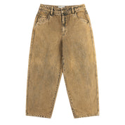 Classic Baggy Denim Pants - Overdyed Gold