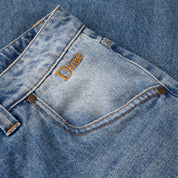 Classic Baggy Denim Pants - Sandblasted Indigo