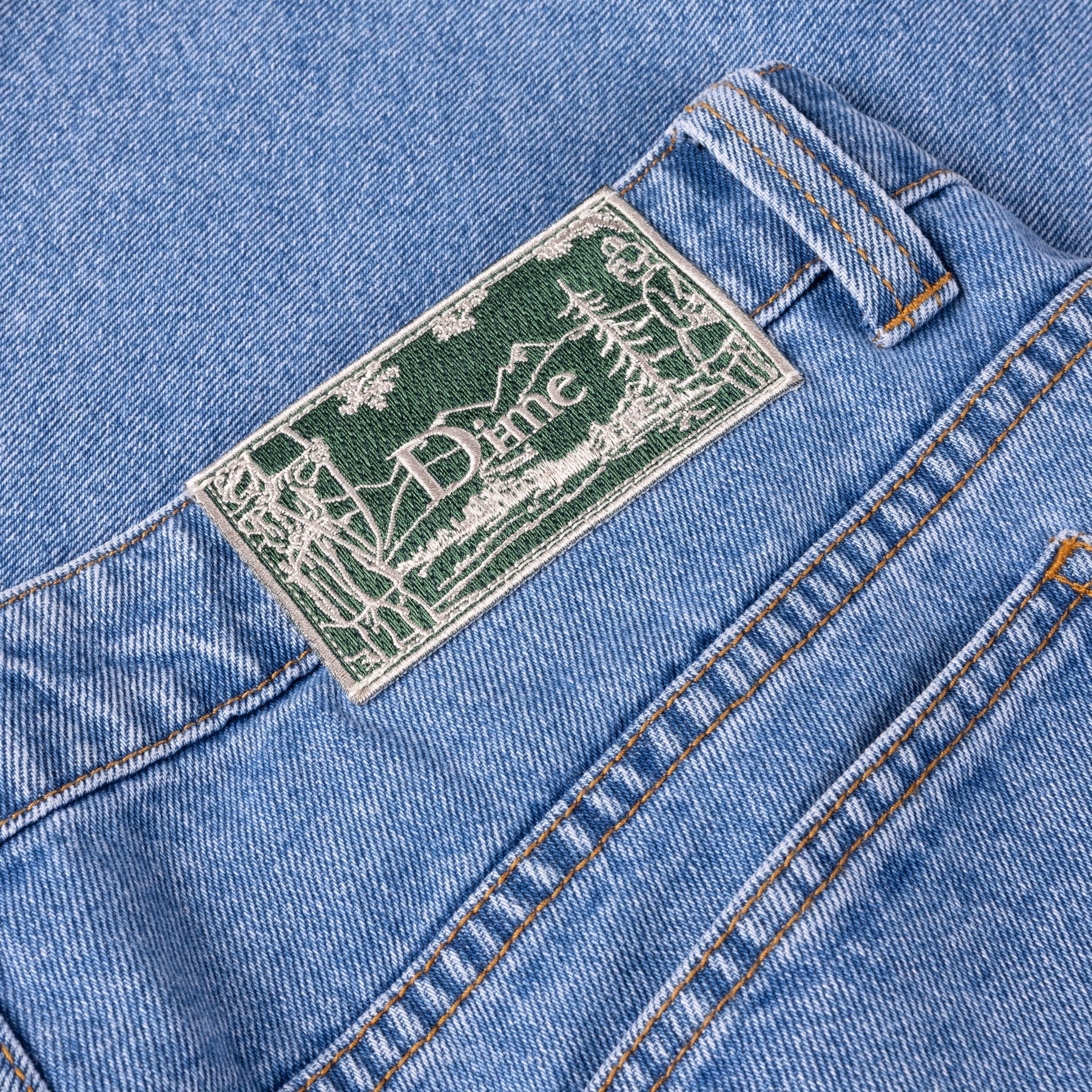 Classic Relaxed Denim Pants - Blue Washed