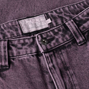 Classic Relaxed Denim Pants - Overdyed Plum