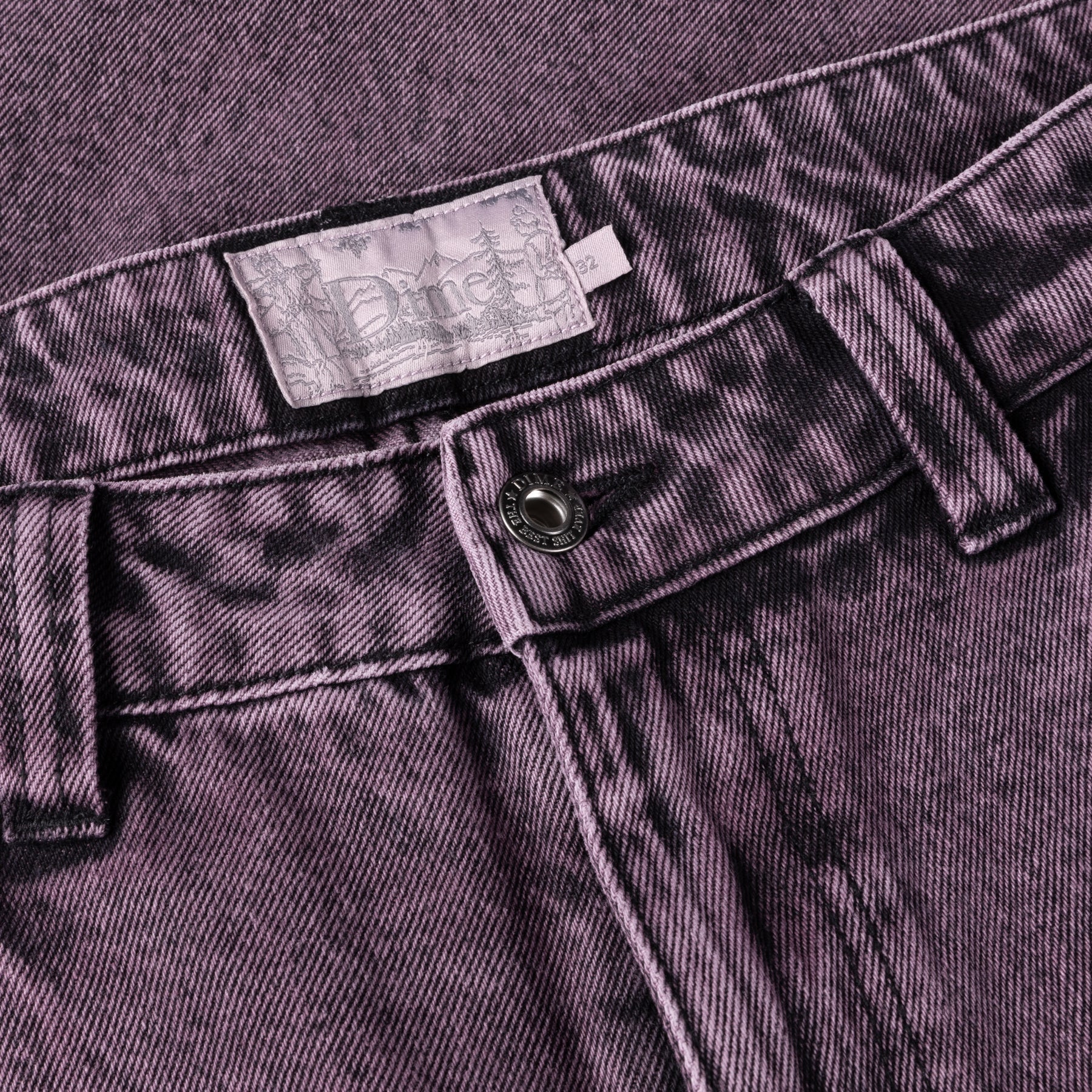 Classic Relaxed Denim Pants - Overdyed Plum