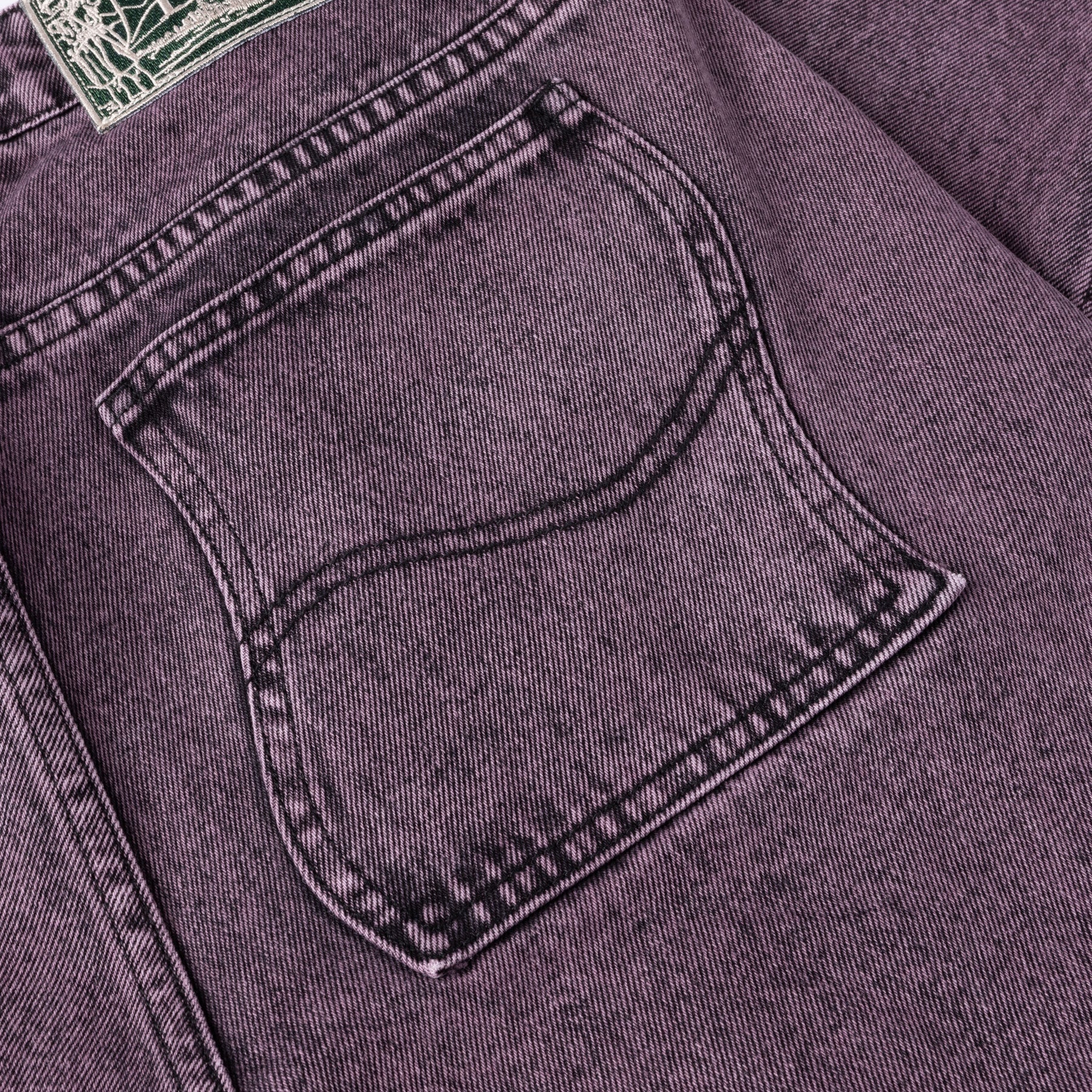 Classic Relaxed Denim Pants - Overdyed Plum