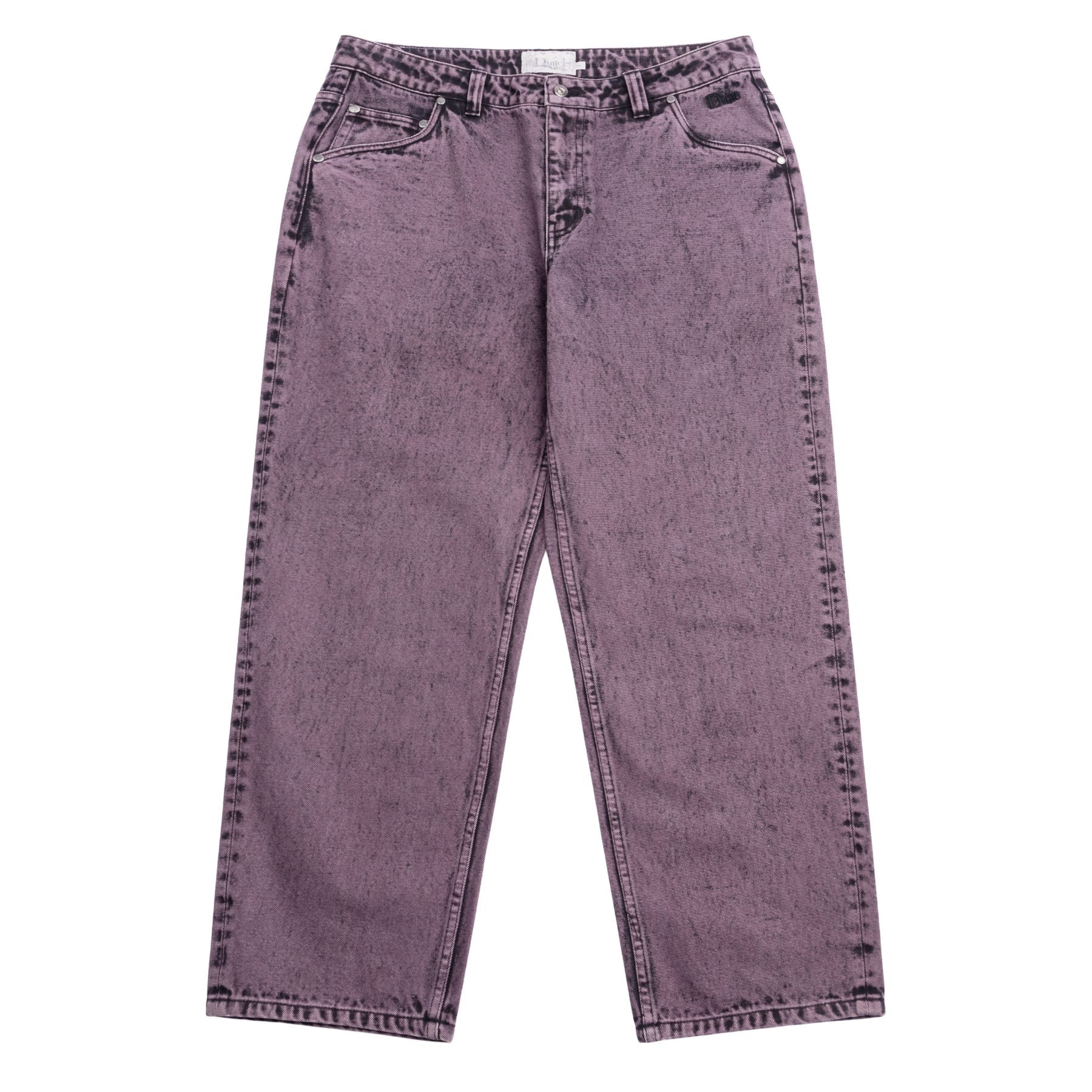 Classic Relaxed Denim Pants - Overdyed Plum