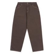 Baggy Denim Pants - Brown Washed