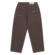 Baggy Denim Pants - Brown Washed